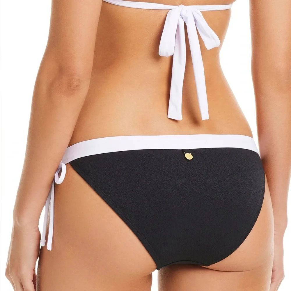 I’m with the band Black White Halter Bikini Set colorblock red Carter swimsuit - Picture 9 of 9